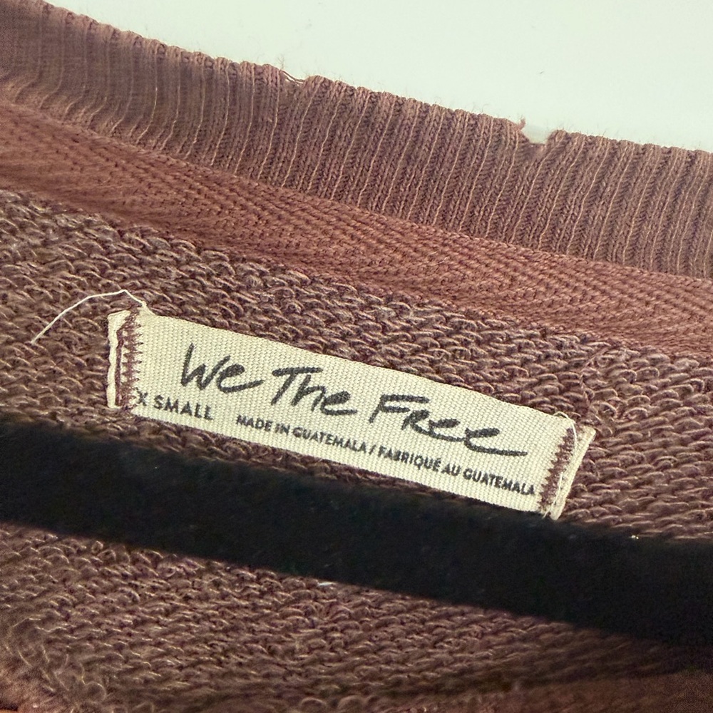 We The Free Camden Sweatshirt Brown XS - Picture 3 of 4